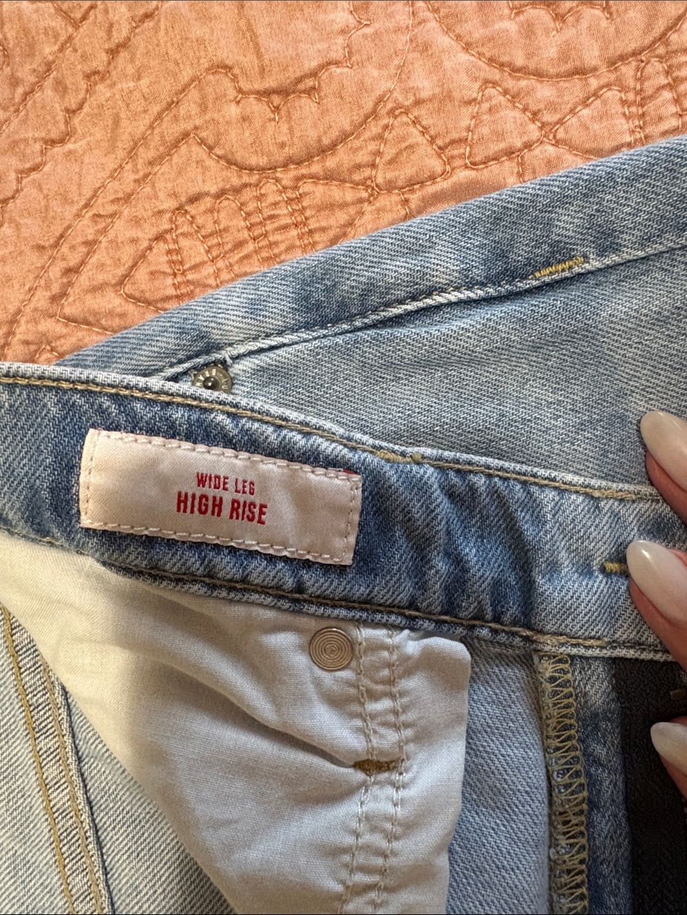 Lucky Brand Light Blue Wide-Leg Jeans - High Rise Flare - Picture 4 of 4